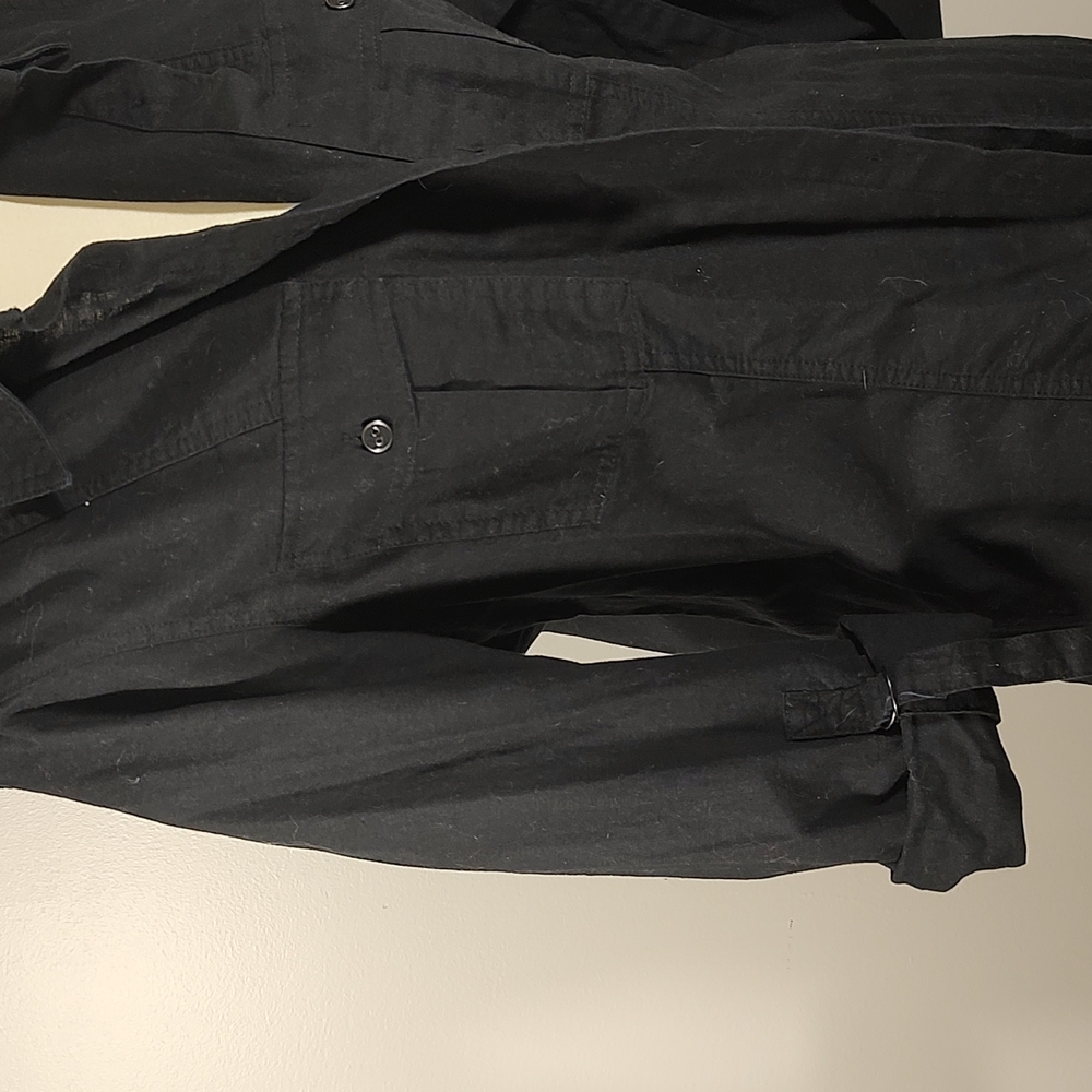 Top: Collard Button Down With Pockets - image 4